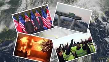 Protesty, útoky, krize, zřícený most: Takový byl rok 2018 ve světě