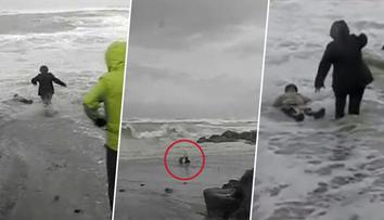 Jak tohle mohli přežít? Starší pár smetly obří vlny Atlantiku