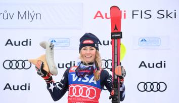 Shiffrinová ve Špindlu přepsala historii. Jste fantastické publikum, zářila v cíli