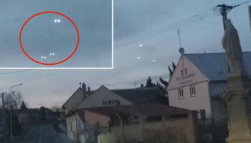 Záhadný úkaz nad Kroměříží. Svědci nafilmovali podivná světla na nebi
