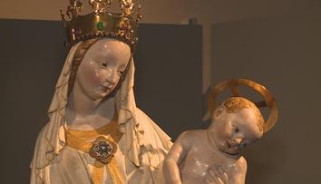Unikátní socha Madony je k vidění v Plzni. Nebude tam ale dlouho
