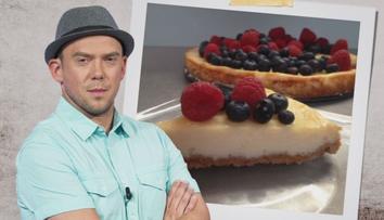 NOVÝ RECEPT: Láďa Hruška peče cheesecake ze sušenek