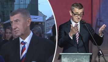 Babiš měnil kravatu, na Národní třídě na ní měl ruskou trikoloru
