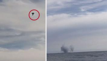 VIDEO: Stíhačka se na leteckém dni zřítila do moře, pilot zemřel