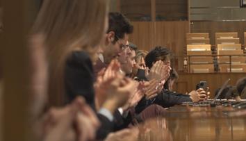 Politická akce přilákala studenty nejen z Česka. Vyzkoušeli si role europoslanců