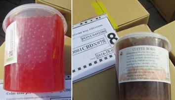 Nebezpečí v bubble tea! Zadrželi 3,5 tuny závadných kuliček