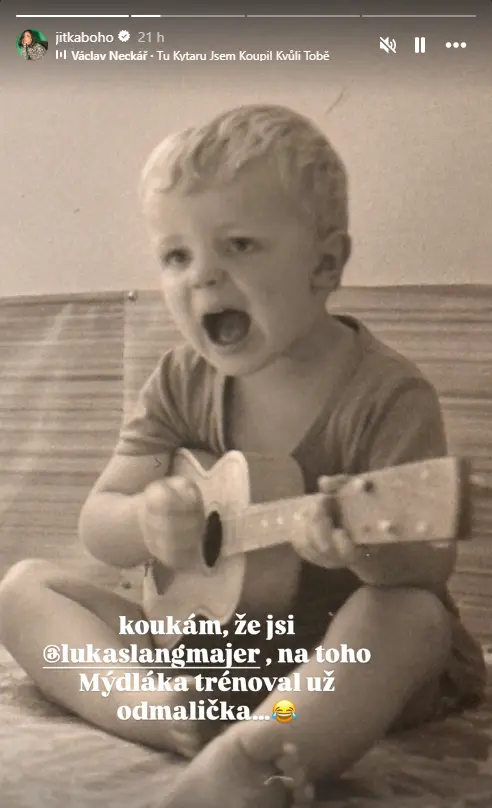 Lukáš Langmajer jako dítě