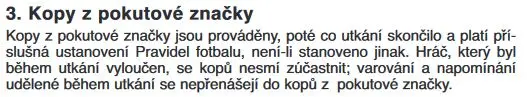 Pravidlo o nepřenášení karetních trestů do penaltového rozstřelu