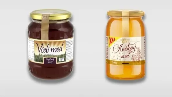 Medas Med květový XXL 1200 g a  Medas Med květový Lesní 900 g