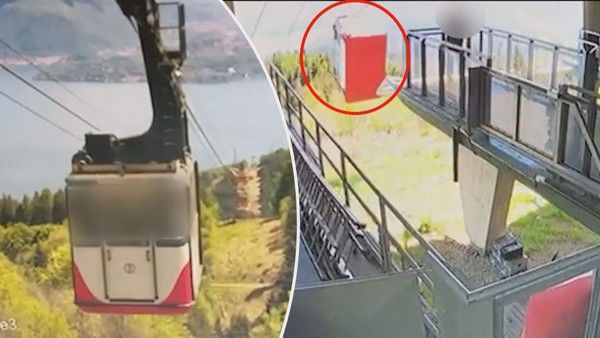 Moments of horror. The video shows a cable car accident in which 14 people died in Italy ...