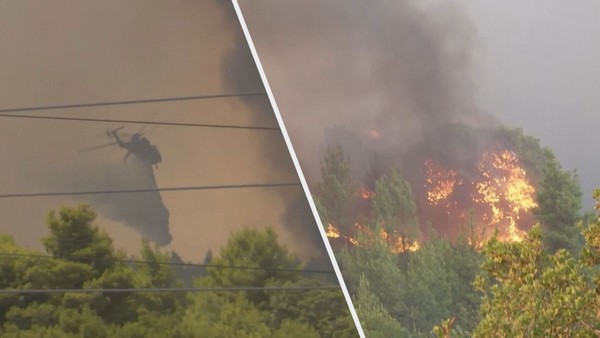 Chorvatsko i Řecko bojují s požáry. U Atén prchají před plameny tisíce lidí