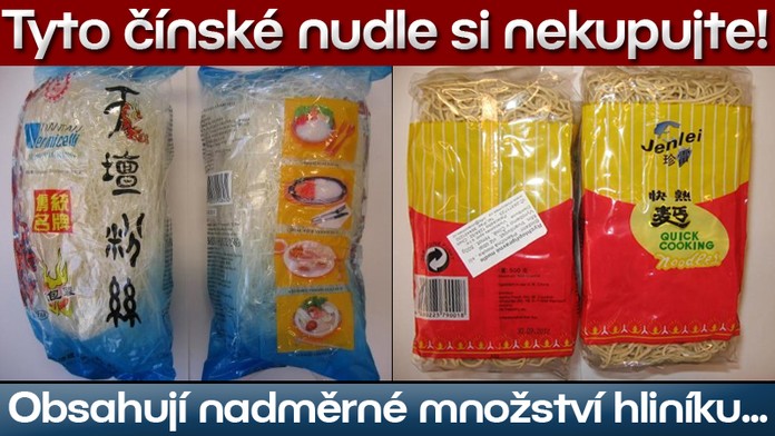NEBEZPEČÍ! Inspekce zakázala prodej čínských rychlonudlí...