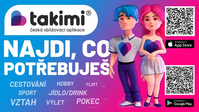 Takimi - Ryze Česká sbližovací aplikace