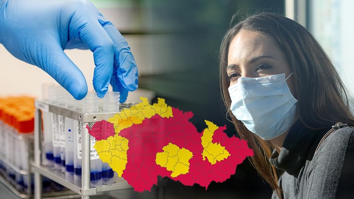 Česko na semaforu nákazy dál rudne, červená už je většina okresů i krajů!