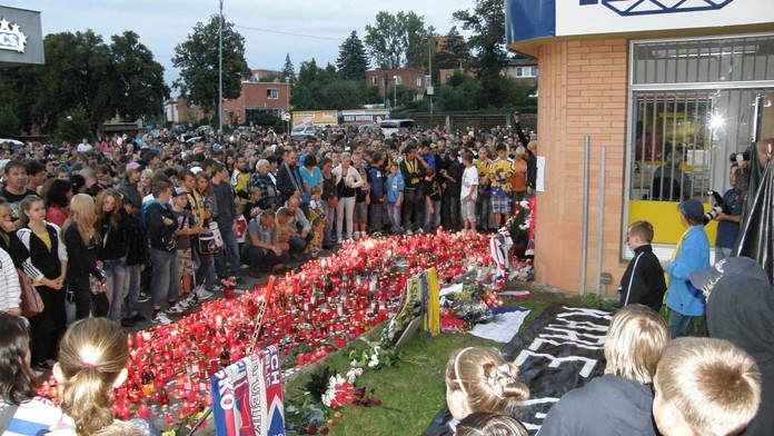 1500 fanoušků ve Zlíně dalo sbohem Rachůnkovi