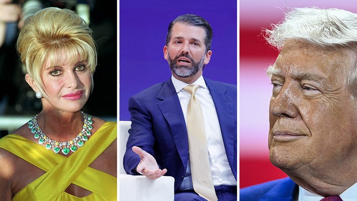 Ivana Trumpová, Donald Trump Jr. a Donald Trump