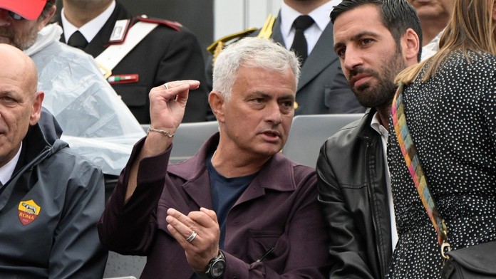 José Mourinho na tenisovém turnaji v Římě