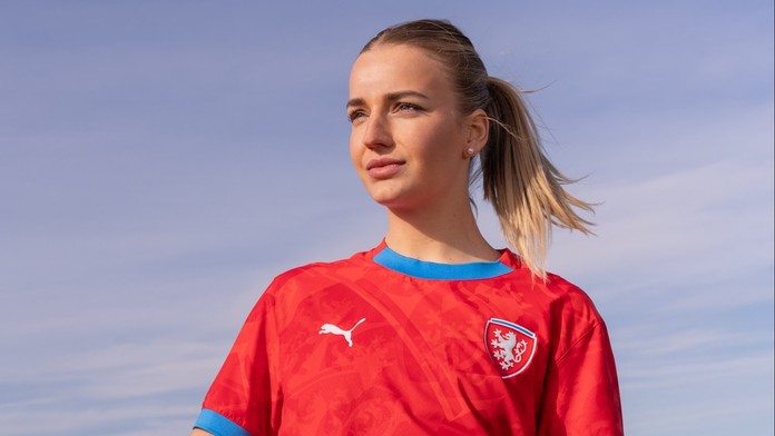 Gabriela Šlajsová v českém reprezentačním dresu