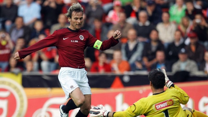 Fotbalové legendy hrály v Plzni exhibici, ZAZÁŘIL NEDVĚD
