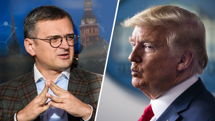 Dmytro Kuleba a Donald Trump