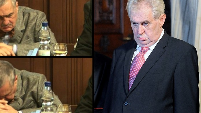 Schwarzenberg spí ve Sněmovně, Zeman vrávorá na Hradě. Dělají nám ostudu, zuří Češi