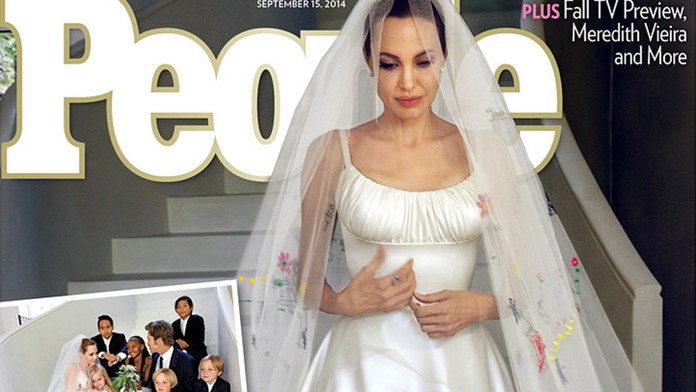 Krásná jako vždy! První svatební fotky Angeliny Jolie a Brada Pitta