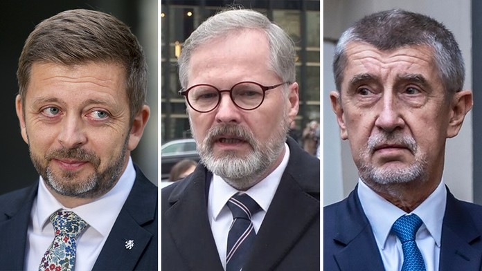 Vít Rakušan, Petr Fiala, Andrej Babiš