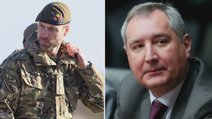Princ William a Dmitrij Rogozin