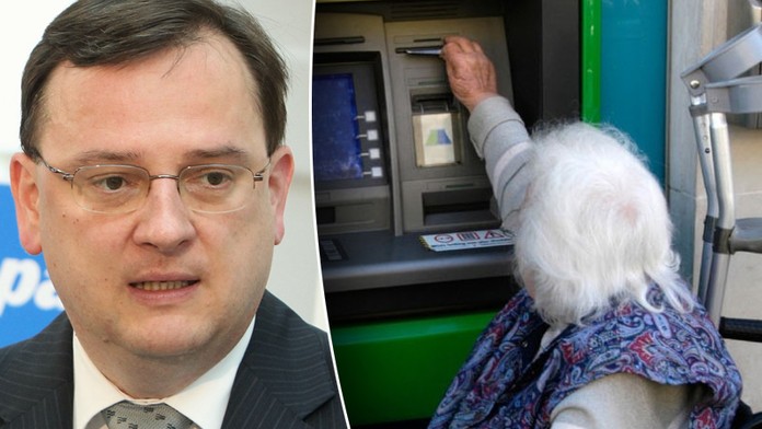 Pro DŮCHOD K BANKOMATU? Jen přes mou mrtvolu, hřímá Nečas