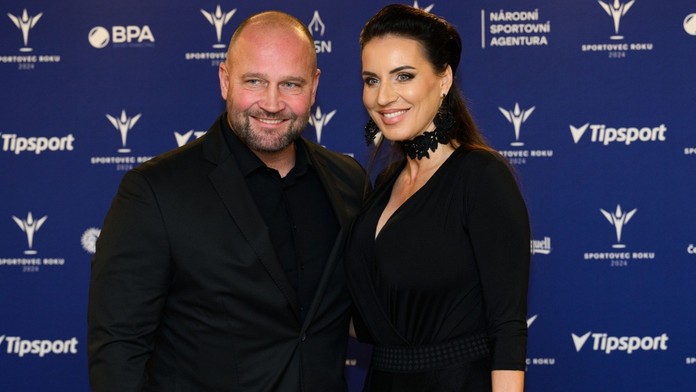 Jiří Šlégr se svou ženou Lucií, miss ČR z roku 2005