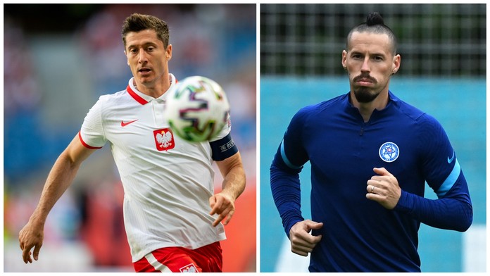 Zleva: Robert Lewandowski, Marek Hamšík