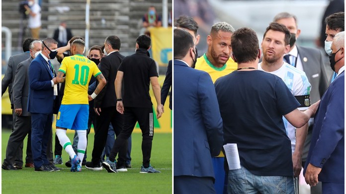 Chaos v Brazílii! Policie přerušila utkání, fotbalisté Argentiny nebyli v karanténě