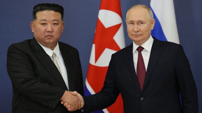 Kim Čong-un a Vladimir Putin