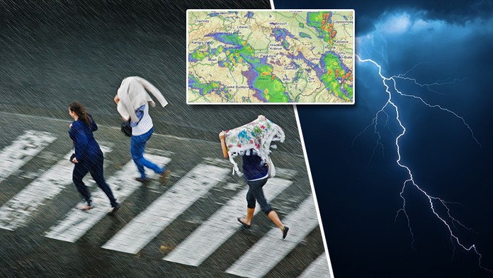Zpožděné vlaky, krupobití. Bouřky už udeřily a zasáhnou celou ČR!