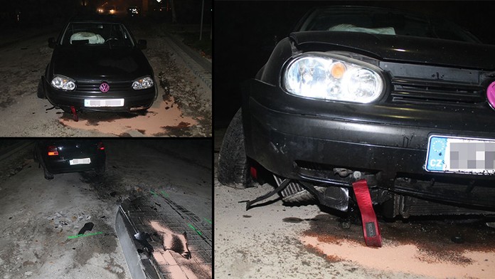 Opilec vjel, kam neměl. Zničil si auto, hrozí mu vězení! FOTO