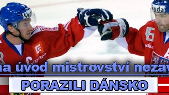 MS v hokeji: Češi deklasovali Dánsko 5:0. Štěpánek oslavil premiéru na MS nulou