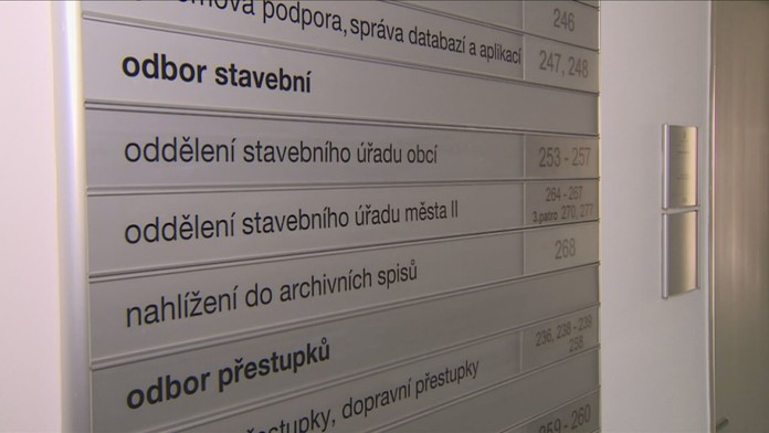 Rozcestník na stavebním úřadu