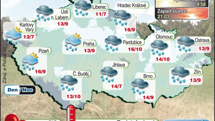 POČASÍ: Moravu opět sužují deště, je vyhlášena povodňová bdělost