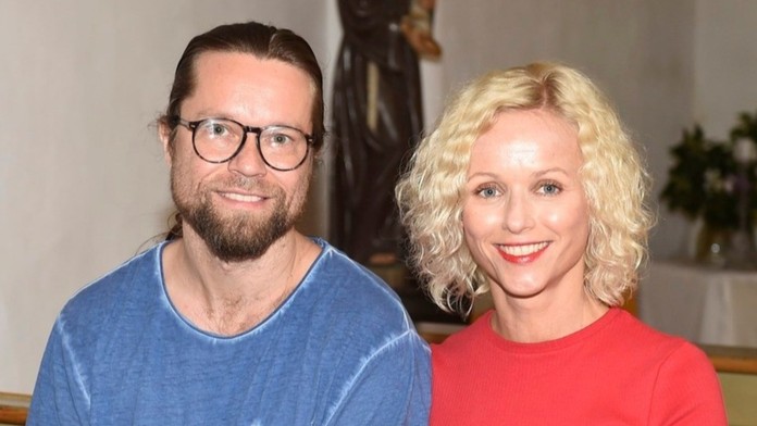 Karin Krajčo Babinská a Richard Krajčo, 25. 8. 2020 natáčení filmu Gump - pes, který naučil lidi žít