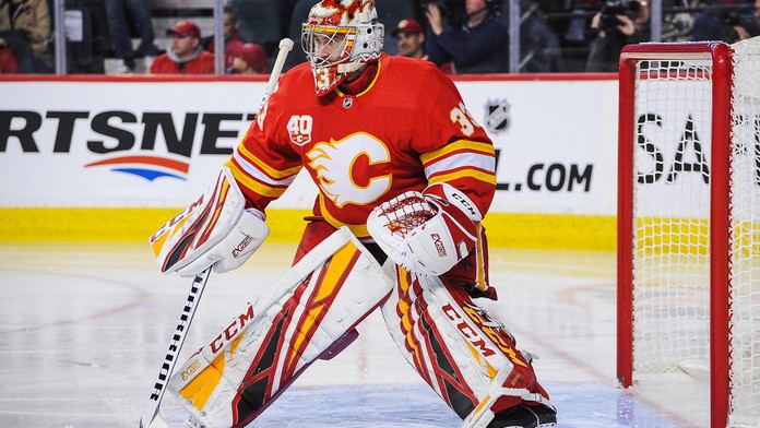 Třetí Čech v All Star Game! David Rittich si zachytá během Utkání hvězd