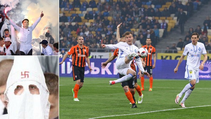 NECHUTNÉ: Fanoušci Kyjeva nosili hákové kříže a trička s Hitlerem!
