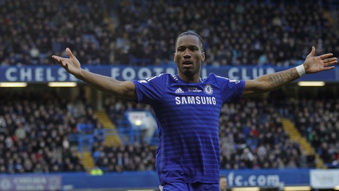 Didier Drogba v dresu Chelsea