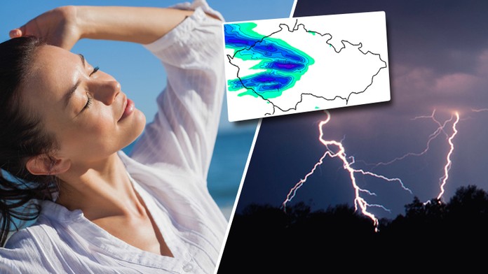 Horký týden vystřídá ochlazení a bouřky. Kde a kdy bude pršet