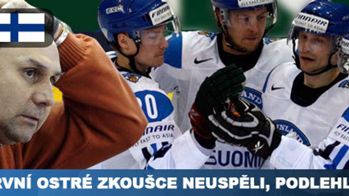 Češi v první ostré zkoušce na MS neuspěli, podlehli Finsku