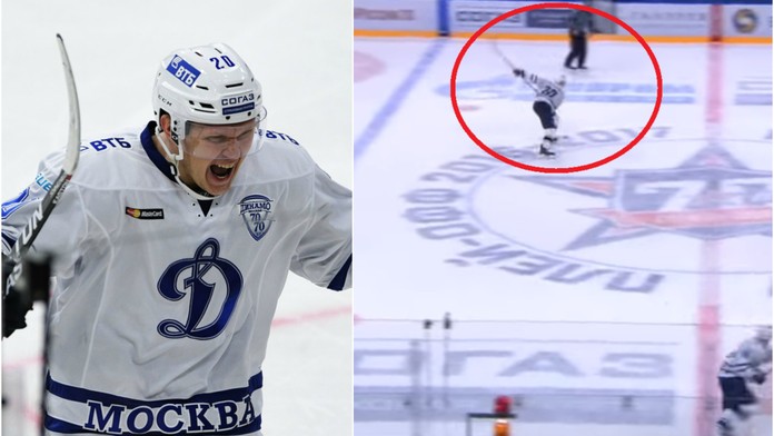 Jen góly od půlky? Tenhle borec z KHL takhle pálí rád! VIDEO