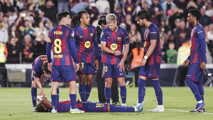 Strach v Barceloně. Zranění Yamala může hvězdu připravit i o šampionát