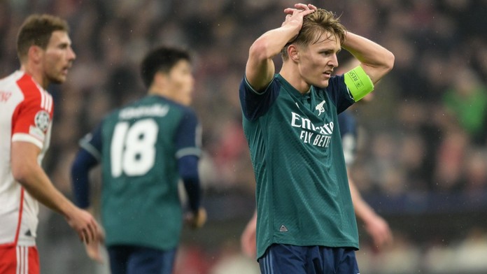Zklamaný Martin Ødegaard