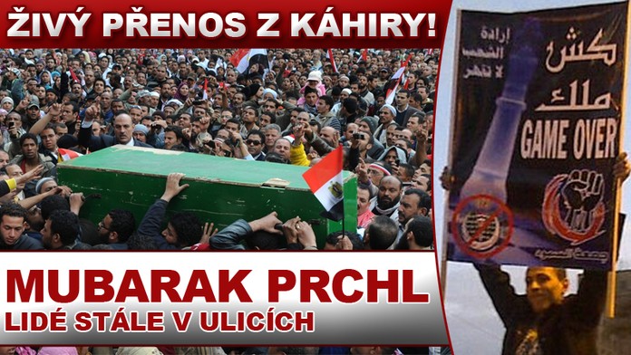 ŽIVĚ Z ULIC Káhiry: Armáda slíbila že zajistí POKLIDNOU ZMĚNU MOCI