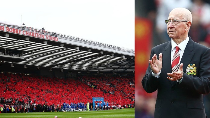 Pocta legendě: Sir Bobby Charlton má na Old Trafford vlastní tribunu!