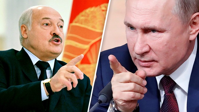 Alexandr Lukašenko a Vladimir Putin